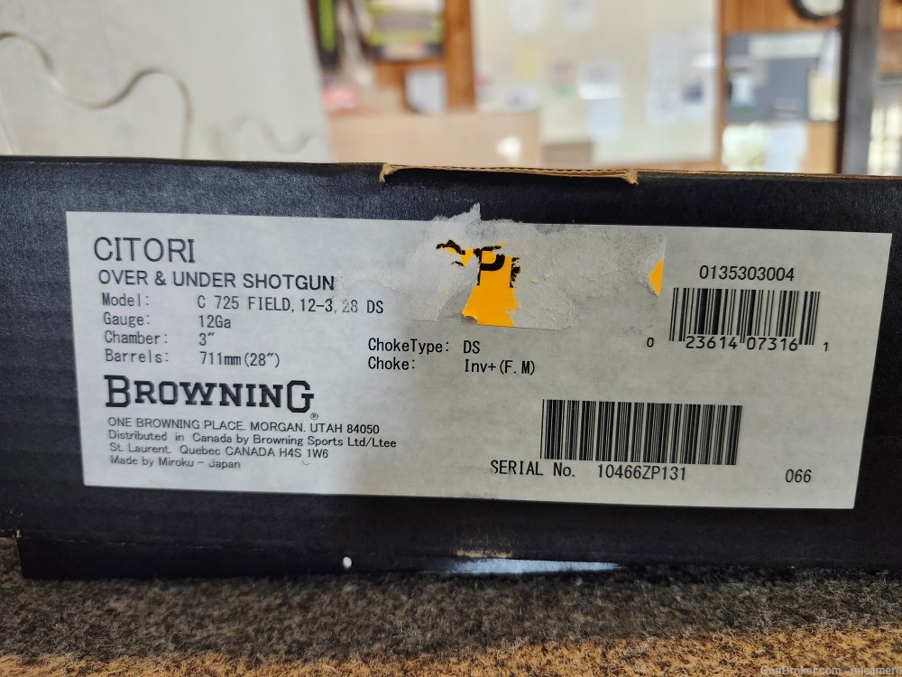 BROWNING C 725 FIELD 12-3 28 DS-img-1