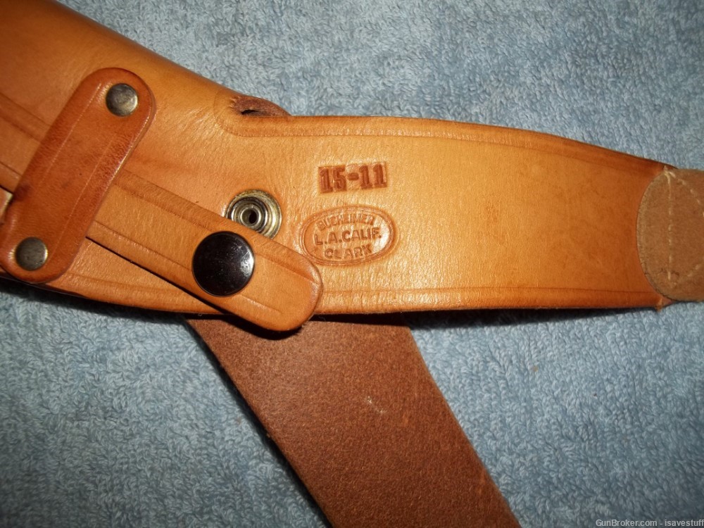Vintage NOS Bucheimer R/H Leather Shoulder Holster Smith Wesson 36  Colt DS-img-6