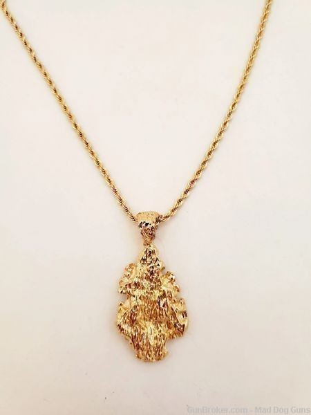 Goldfather's Jewelry.24K Gold Layered Pendant & 2mm 22" Chain. UNISEX. GF1.-img-1