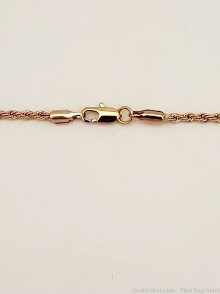 Goldfather's Jewelry.24K Gold Layered Pendant & 2mm 22" Chain. UNISEX. GF1.-img-4