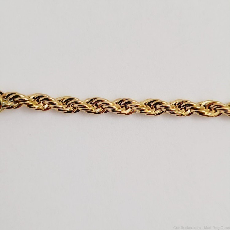 Goldfather's Jewelry. 24K Gold Layered Pendant & 2mm 22" Chain. UNISEX. GF2-img-3