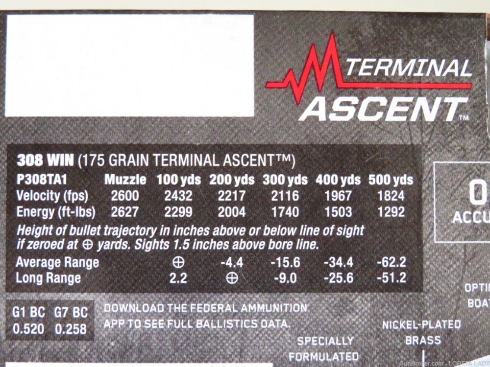 308 TERMINAL ASCENT 175 grain ammo most accurate 308 AMMO P308TA1-img-2