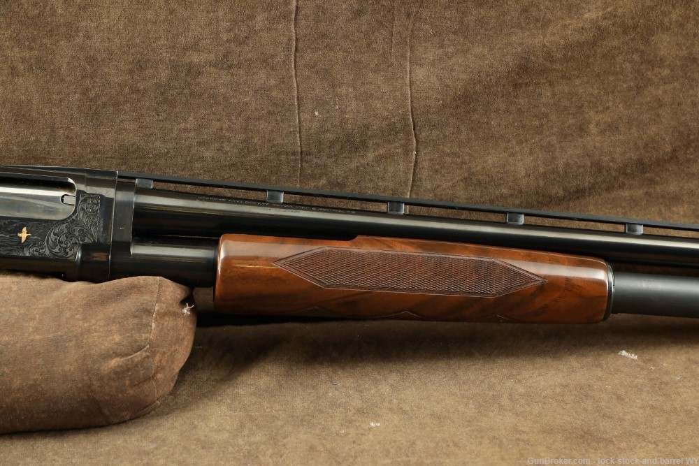 Browning Miroku Model 12 Grade V Engraved 20 Ga. 26" Pump Shotgun, 1989-img-6