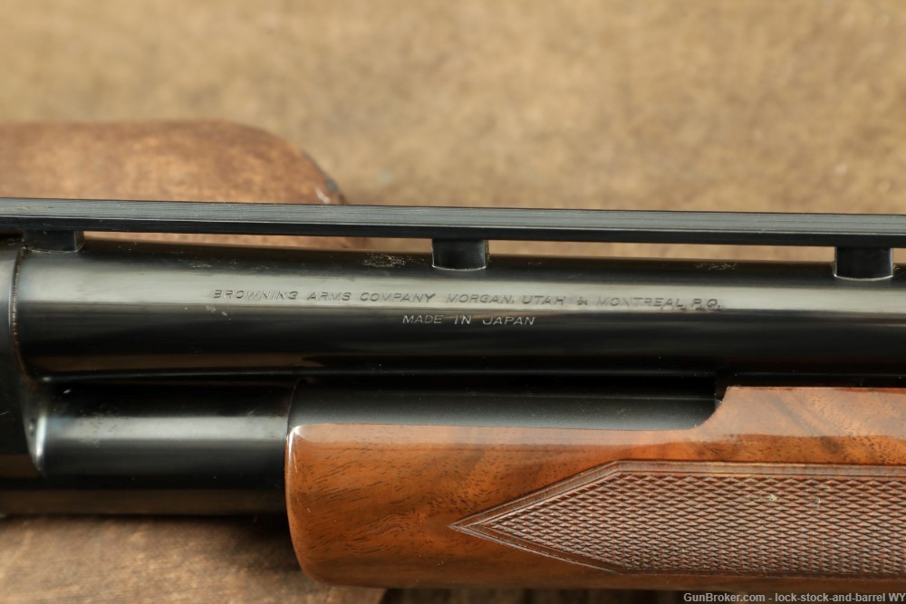 Browning Miroku Model 12 Grade V Engraved 20 Ga. 26" Pump Shotgun, 1989-img-29