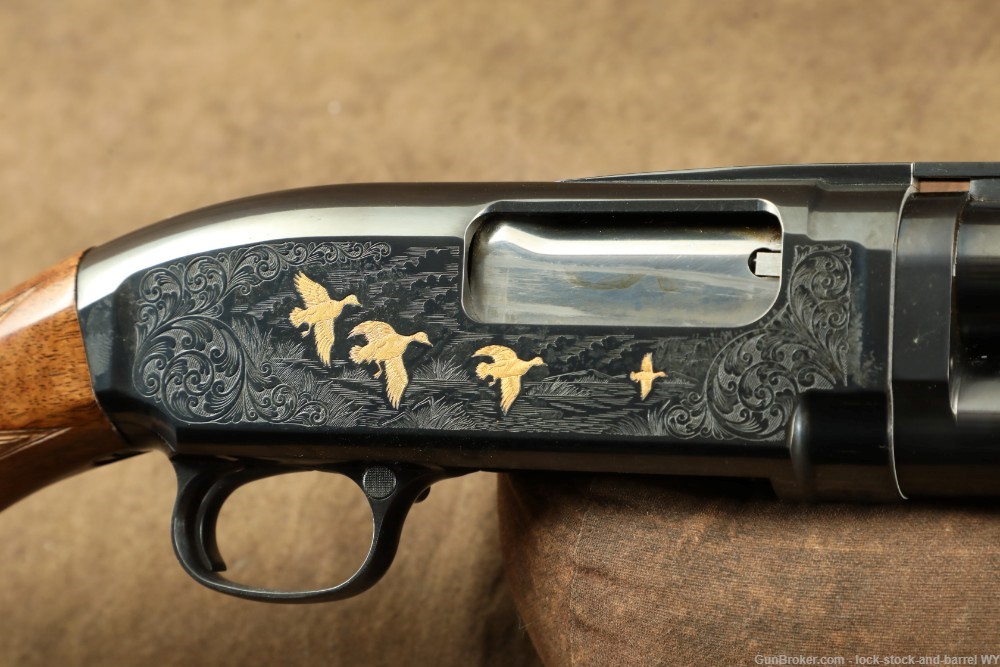 Browning Miroku Model 12 Grade V Engraved 20 Ga. 26" Pump Shotgun, 1989-img-28