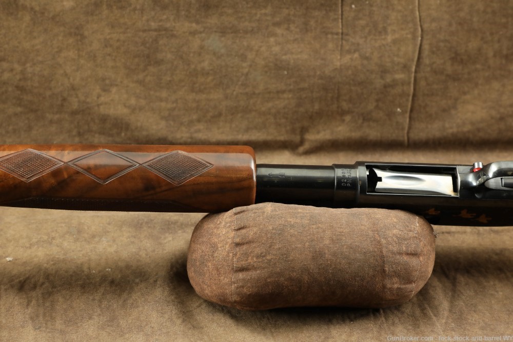 Browning Miroku Model 12 Grade V Engraved 20 Ga. 26" Pump Shotgun, 1989-img-21