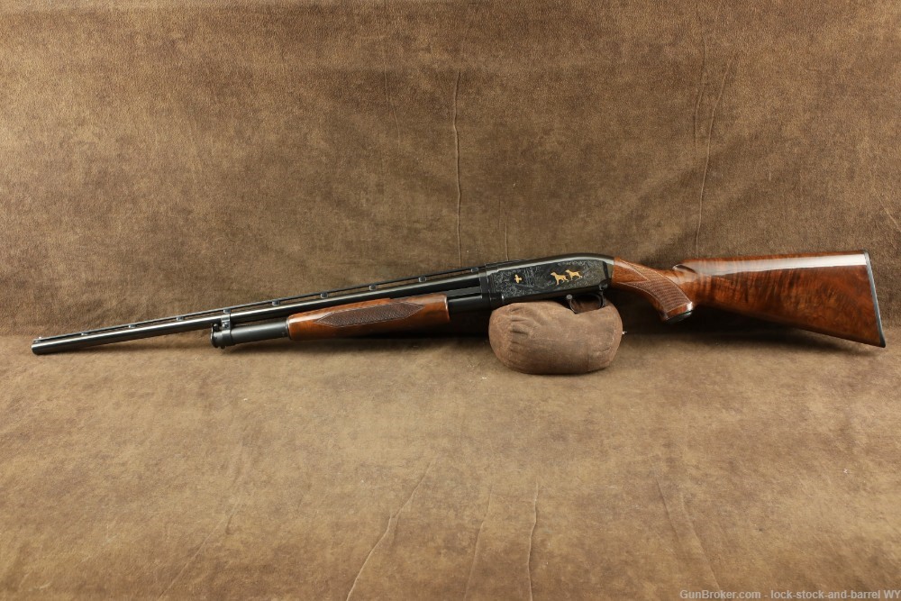 Browning Miroku Model 12 Grade V Engraved 20 Ga. 26" Pump Shotgun, 1989-img-9
