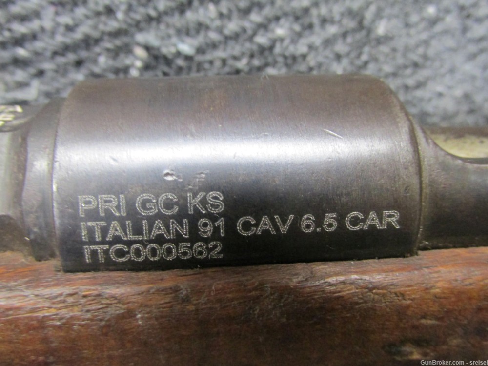 WWII ITALIAN CARCANO MODEL 91 CAVALRY CARBINE-FOLDING BAYONET-BERETTA 1935-img-7