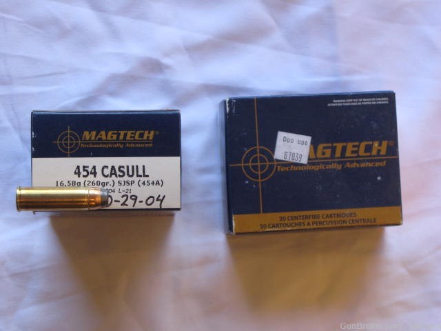40 rounds of 454 Casull 260 grains soft point-img-0
