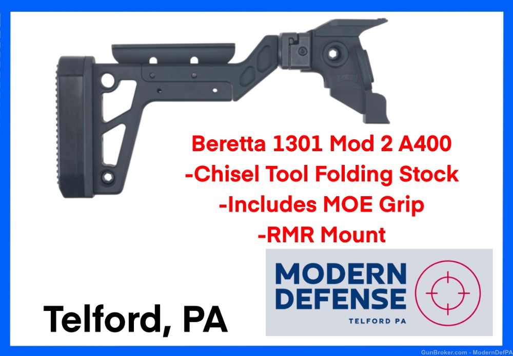 Chisel Tool Folding Stock Beretta 1301 Mod 2 A400 NEW in TELFORD PA-img-0