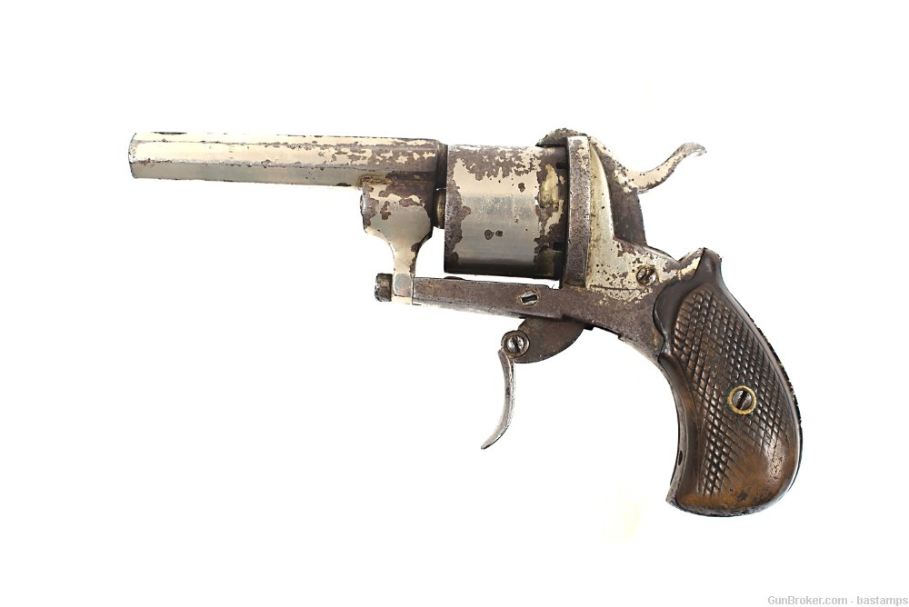 Belgian Lefaucheux Type 6mm Pinfire Revolver (Antique)-img-0
