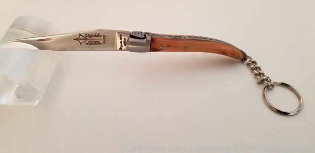 LAGUIOLE ARBALETE Knife w/Key Chain. Juniper.  L87-img-0