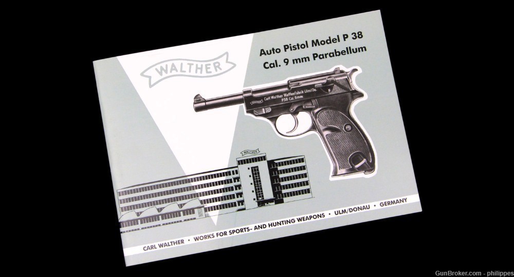 Walther Auto Pistol Model P 38 Cal. 9 mm Parabellum Owner's Manual-img-0