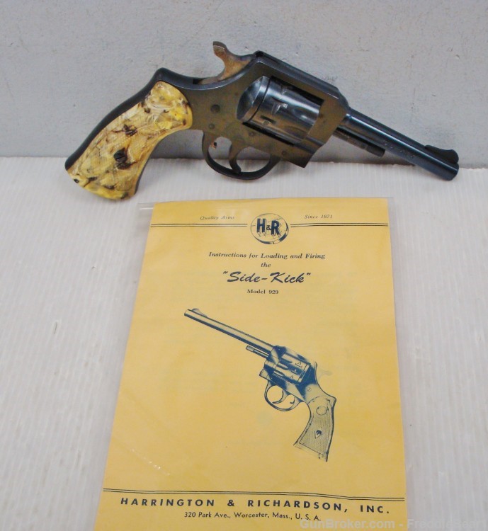 H&R Harrington & Richardson Model 929 Side-Kick 1st Mod. Revolver .22 LR 4”-img-0
