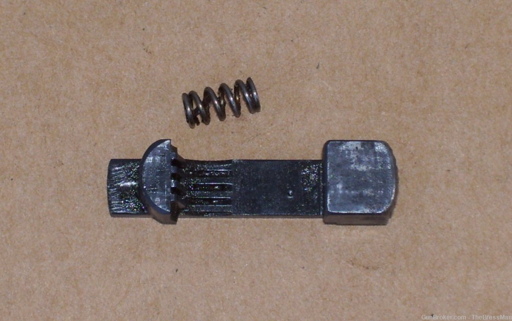 Mauser 98 Rear Sight Slide Lock Button w/Spring-img-1