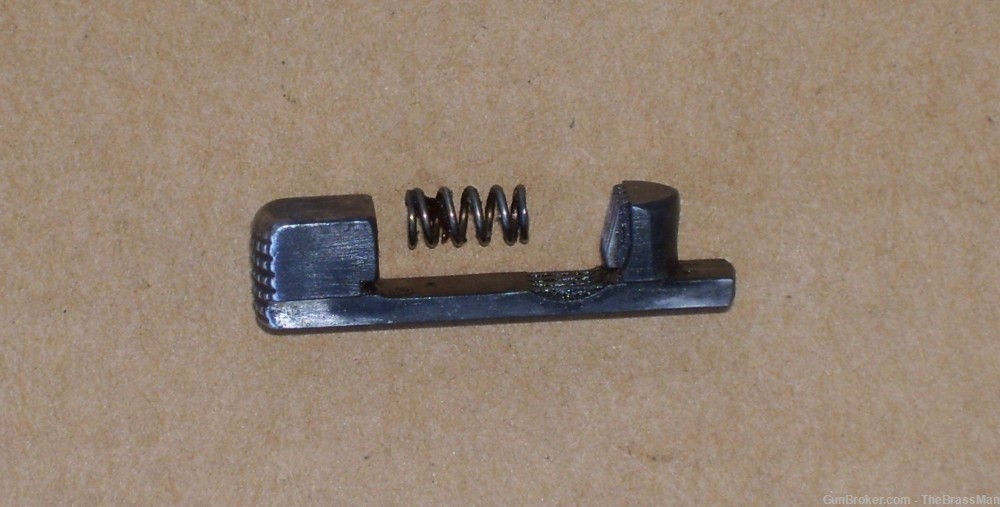 Mauser 98 Rear Sight Slide Lock Button w/Spring-img-3