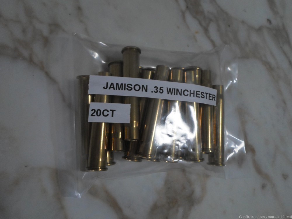 Jamison .35 Winchester Unprimed Brass 20ct-img-0