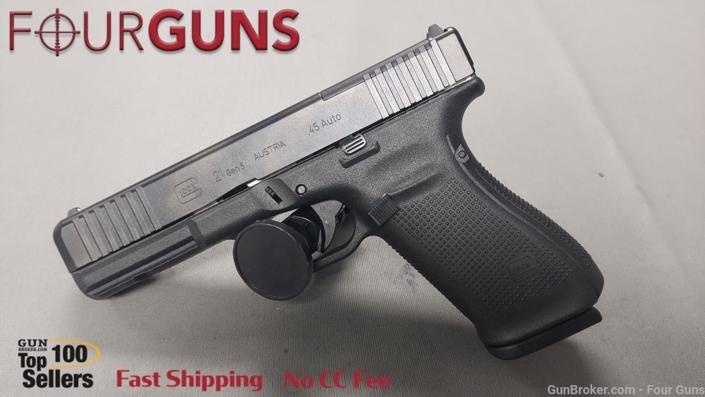 Glock 21 Gen5 MOS .45 ACP Semi-Auto Pistol 4.61" PA215S203MOS-img-0