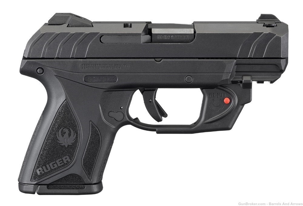 Ruger 3830 Security 9 Compact Semi-Auto Pistol, 9MM, 3.42" Bbl, With Laser -img-0