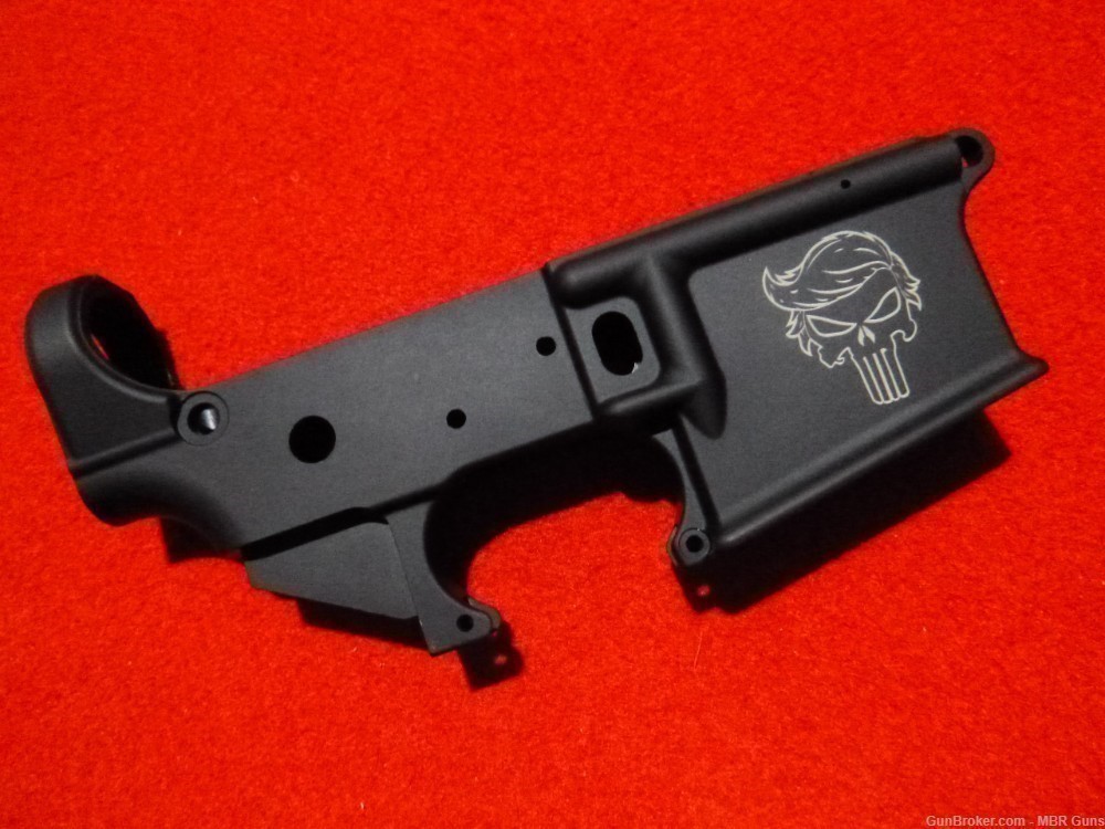 Anderson AR 15 Stripped Lower Receiver Punisher Trump AM 15 Multi Cal-img-0