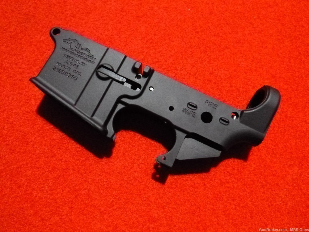 Anderson AR 15 Stripped Lower Receiver Punisher Trump AM 15 Multi Cal-img-1