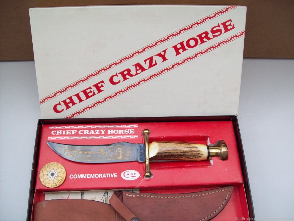 CASE COMMEMORATIVE CHIEF CRAZY HORSE KNIFE-img-7