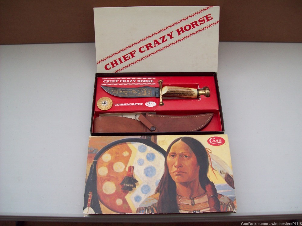 CASE COMMEMORATIVE CHIEF CRAZY HORSE KNIFE-img-6