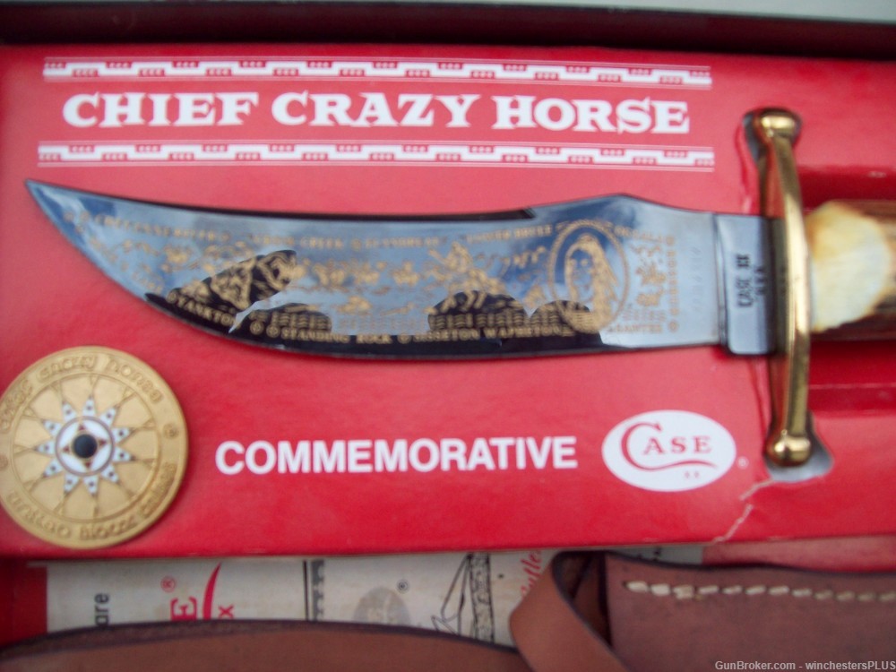 CASE COMMEMORATIVE CHIEF CRAZY HORSE KNIFE-img-8