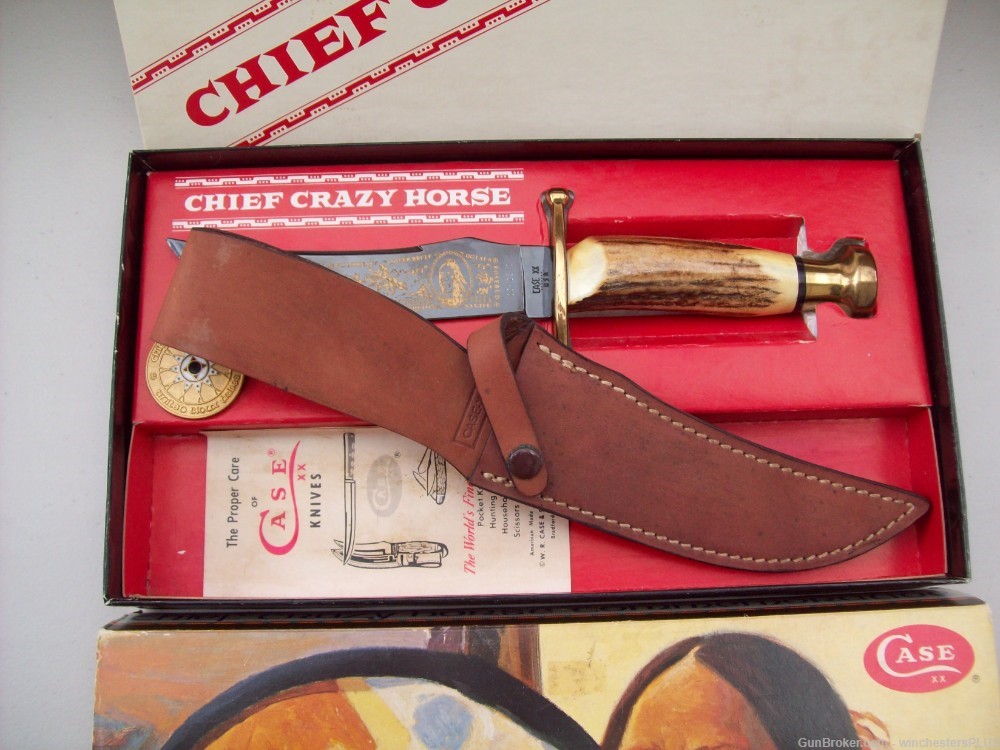 CASE COMMEMORATIVE CHIEF CRAZY HORSE KNIFE-img-9
