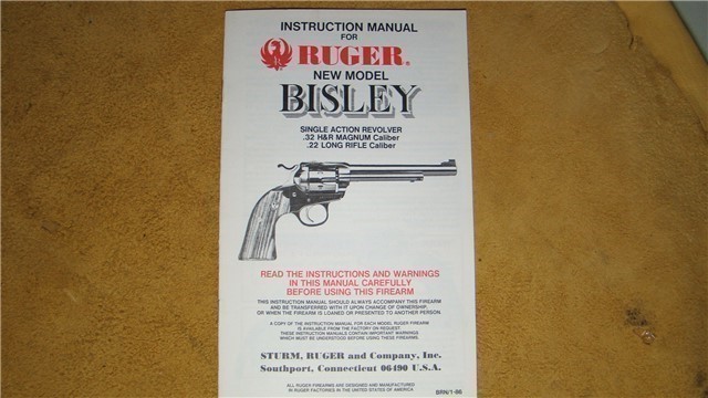 ruger new model bisley manual-img-0