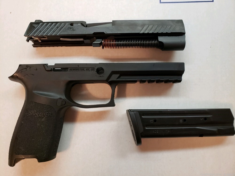 Sig Sauer P320 Full exchange kit from New 9mm 17rd Contrast-img-0
