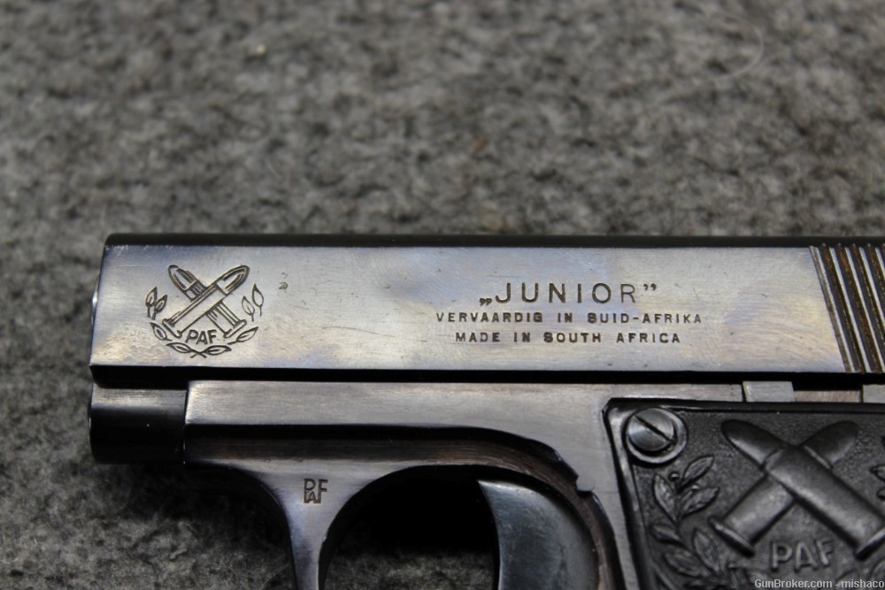 South African PAF Junior 6.35/.25 Pretoria Pistol Baby Browning Colt Mauser-img-6