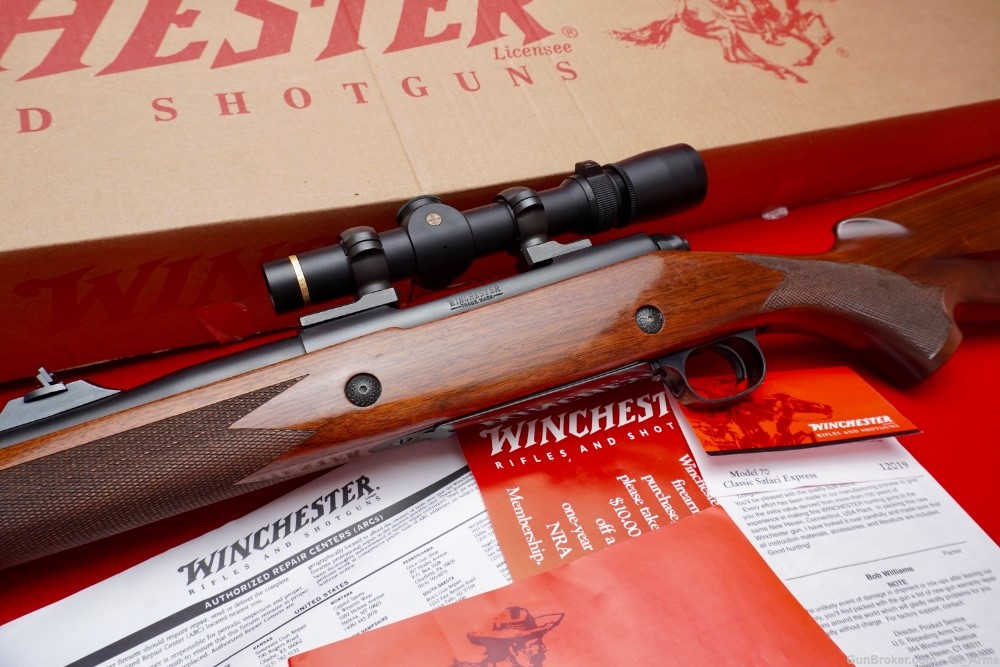 RARE Winchester Model 70 Classic Safari Express .416 Rem Mag 24" Collector!-img-0