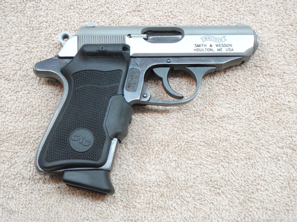 WALTHER PPK/S-1 by S&W with Crimson Trace Lasergrip 380ACP Very Good Cond-img-0