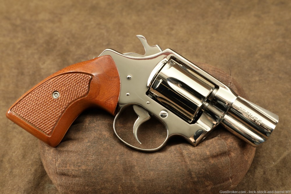 Colt Detective Special 6-Shot Nickel .38 Spl Double Action Revolver, 1976-img-2