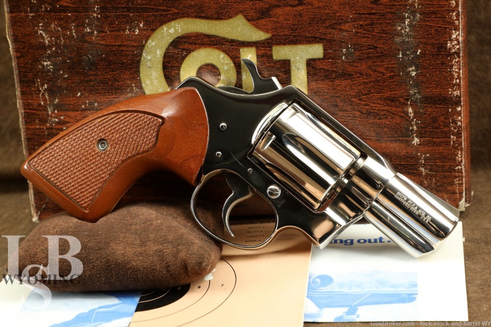 Colt Detective Special 6-Shot Nickel .38 Spl Double Action Revolver, 1976-img-0