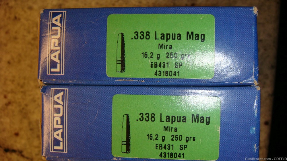 Factory Sealed Lapua .338 Lapua Magnum 250 Grain SP Hunting Ammo-img-1
