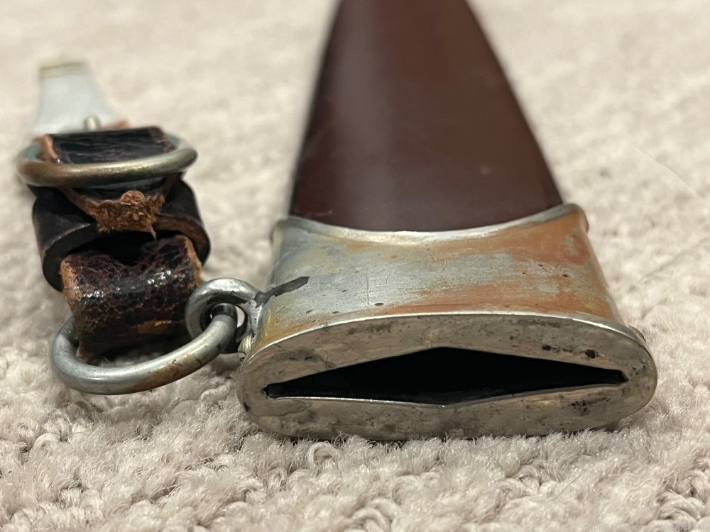 German WW2 Brown SA Dagger w/Early RARE Maker, Anodized Scabbard, NR-img-2