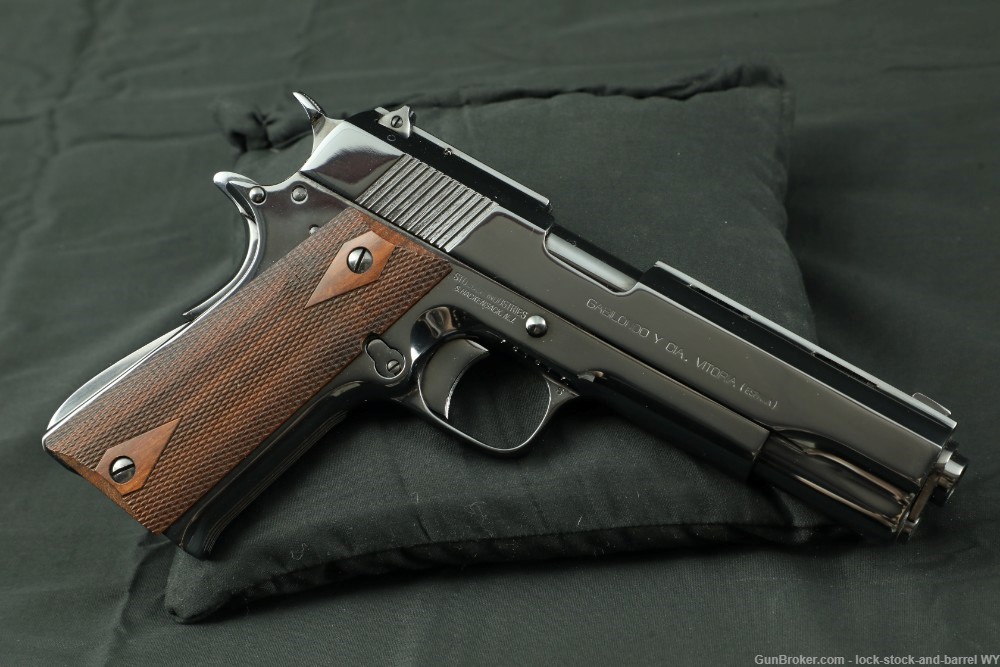 Spanish Llama 1X-A 2nd Series .45 ACP 5.25” Semi-Auto 1911 Pistol 1977-img-3