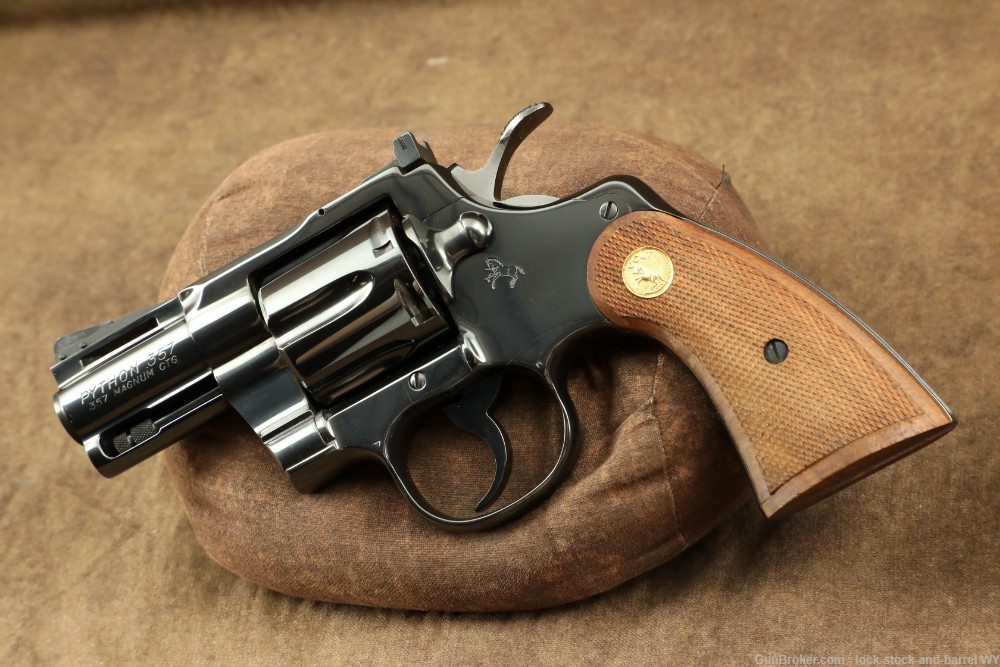 Colt Python Model I3620 2.5” Blued .357 Magnum SA/DA Revolver & Box, 1979-img-6