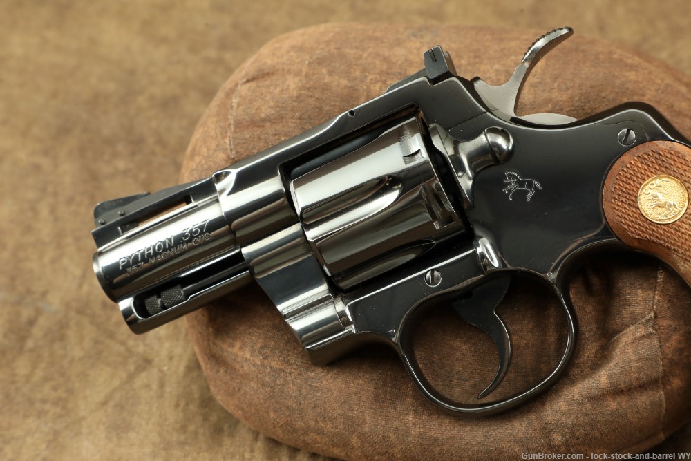 Colt Python Model I3620 2.5” Blued .357 Magnum SA/DA Revolver & Box, 1979-img-7