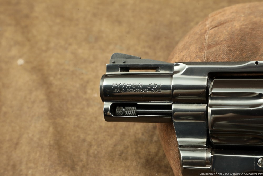 Colt Python Model I3620 2.5” Blued .357 Magnum SA/DA Revolver & Box, 1979-img-23