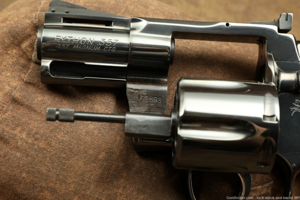 Colt Python Model I3620 2.5” Blued .357 Magnum SA/DA Revolver & Box, 1979-img-24