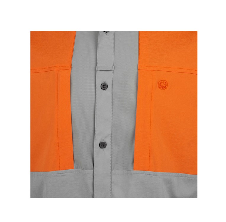 BERETTA Tkad Flex Ss Sleeve, Color: Grey And Blaze Orange, Size: S-img-4