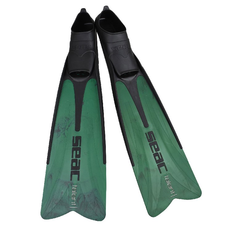 SEAC Apnea Fins, Talent, Color Green Camouflage, Size 6.5-7 0710024216466A-img-0