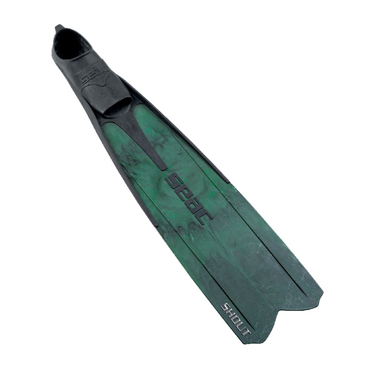 SEAC Apnea Fins, Shout, Color: Green Camouflage, Size: 8-8.5 0710044216476A-img-1