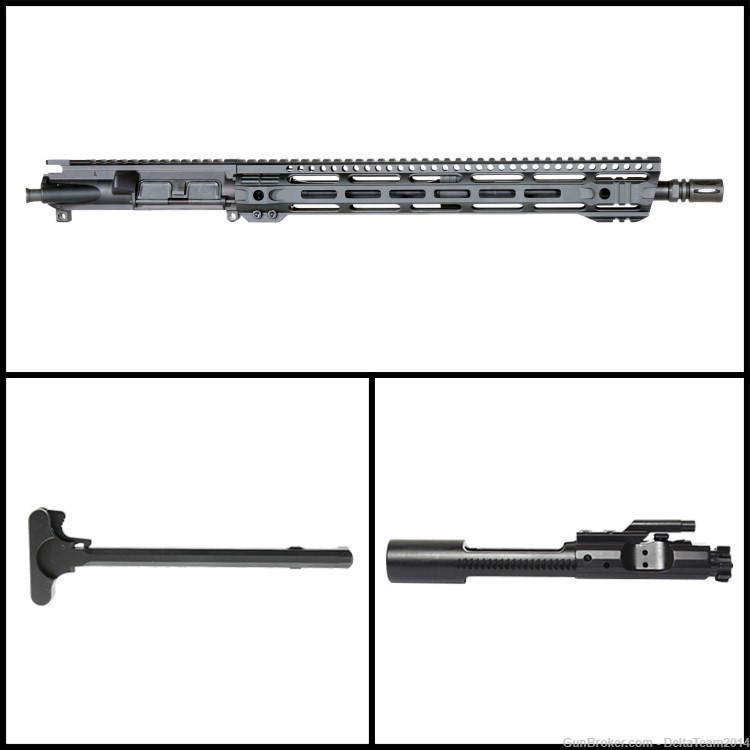 AR15 16" 5.56 NATO Rifle Complete Upper - BCG and Charging Handle Incl.-img-0