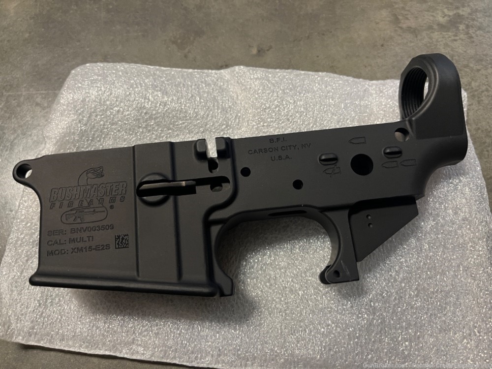 Bushmaster XM15-E2S Forged Stripped AR15 Lower Receiver Factory Blem-img-0