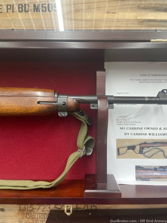 CARBINE WILLIAMS SIGNED AND DATED M1A1 .30 CARBINE -img-5