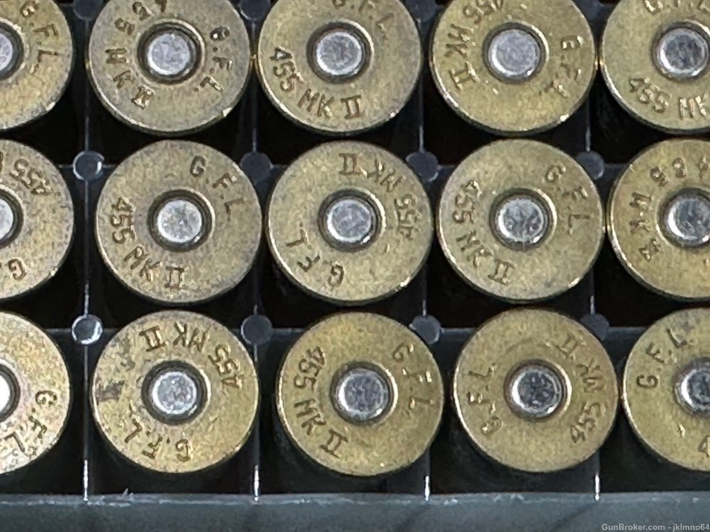 100 rounds Fiocchi 455 Webley Mark II 262 grain LRN brass cased ammunition-img-2